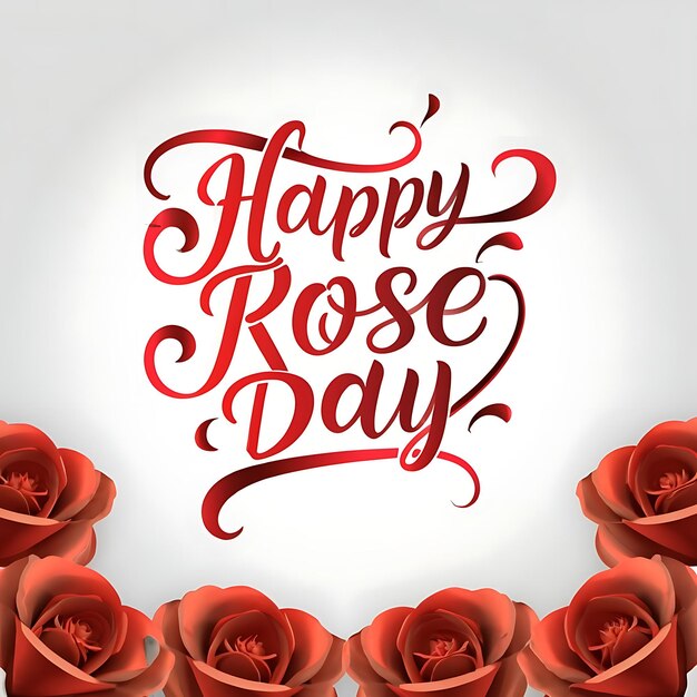 Vettore 7 febbraio happy rose day of valentine's day post sui social media