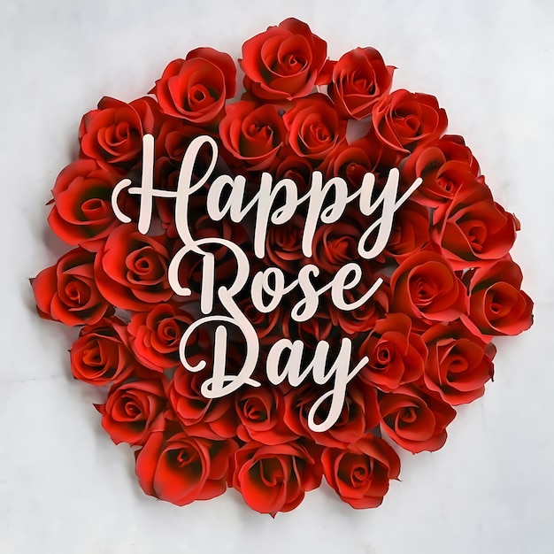 Vettore 7 febbraio happy rose day of valentine's day post sui social media