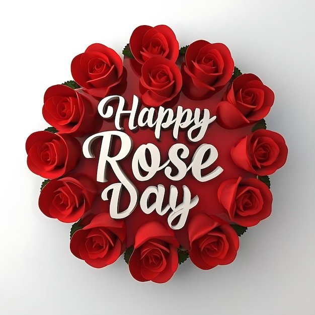 Vettore 7 febbraio happy rose day of valentine's day post sui social media