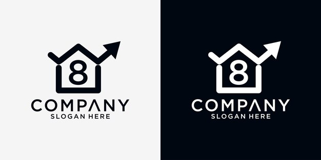 8 home finance logo design