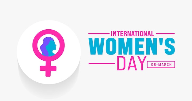 8 maart Internationaal Vrouwendag achtergrond met vrouwen gezicht gebruik om achtergrond banner plakkaat