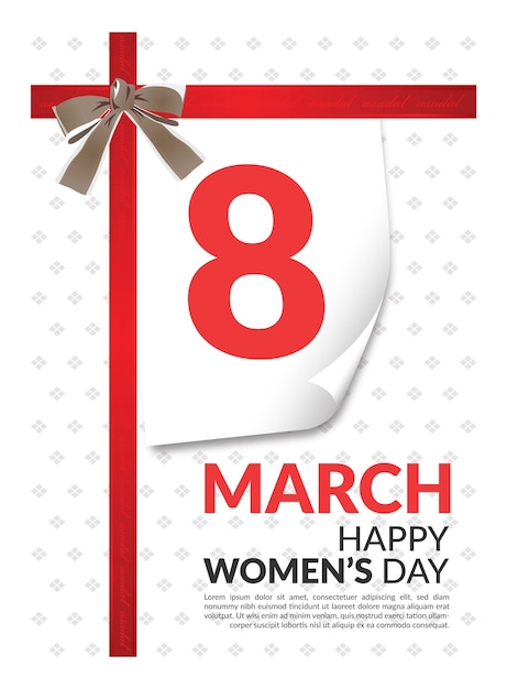 Vector 8 march happy women's day