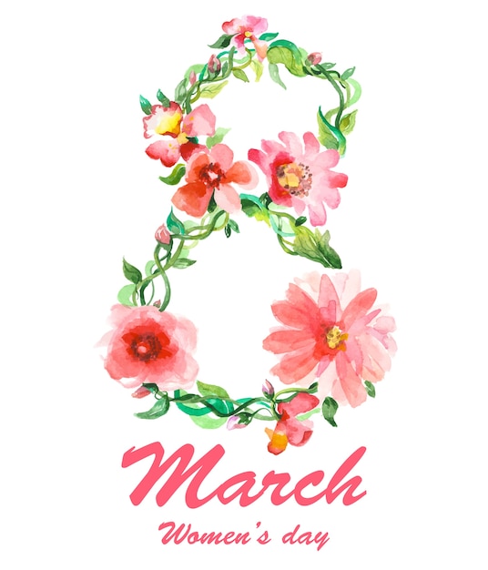 8 March holiday illustration