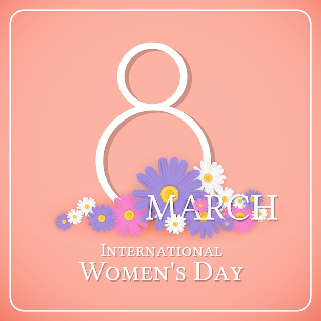 8 march international women's day background