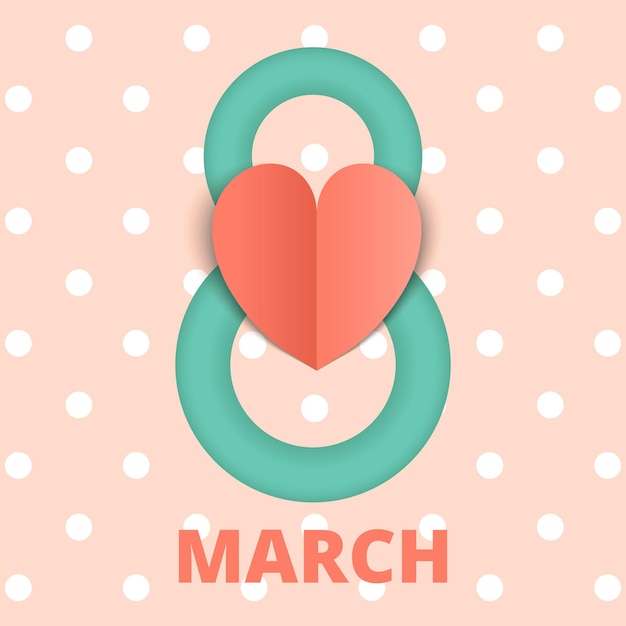 8 marzo giornata internazionale della donna in stile taglio carta