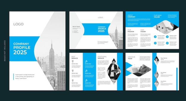 8 page company profile design