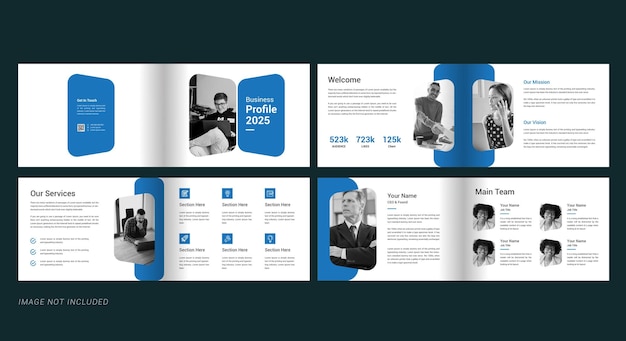 8 page company profile design