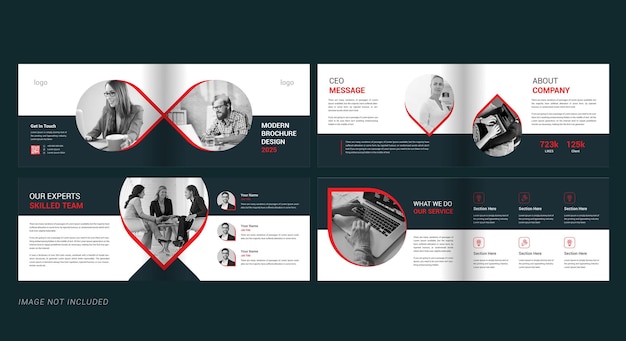 Vector 8 page company profile design