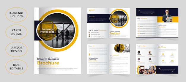 8 pages brochure template design