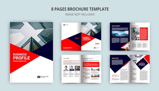 8 pages brochure template