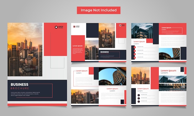 8 pages business brochure template