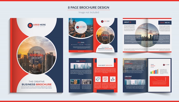 8 pages corporate brochure