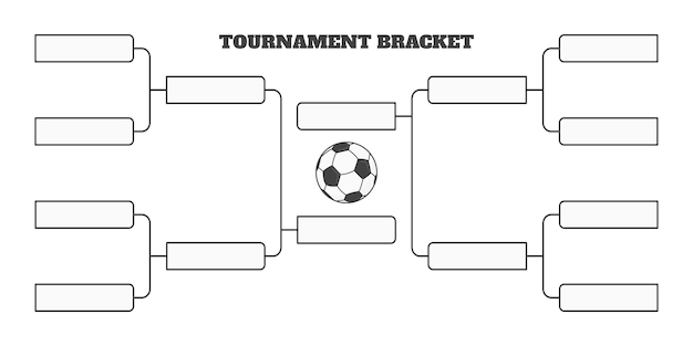 Premium Vector  8 team tournament bracket championship template