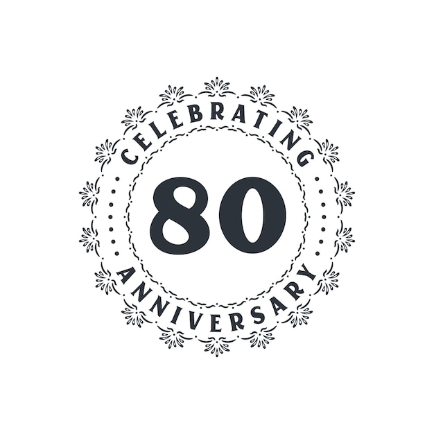 80주년 기념 80주년 기념 인사말 카드