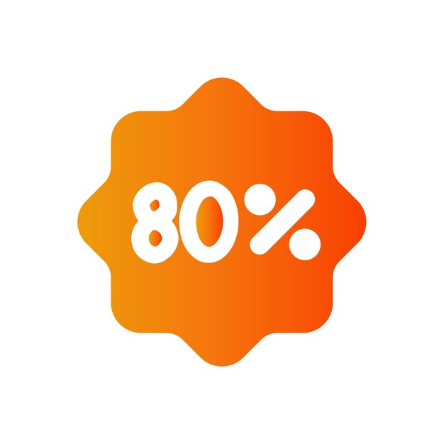 80% 아이콘