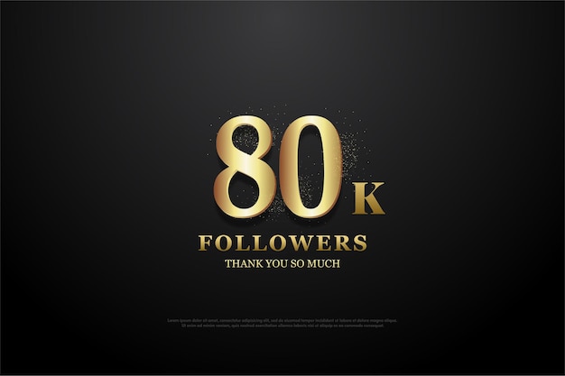 80k followers with sketch figures