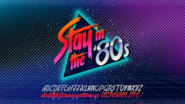 80s font