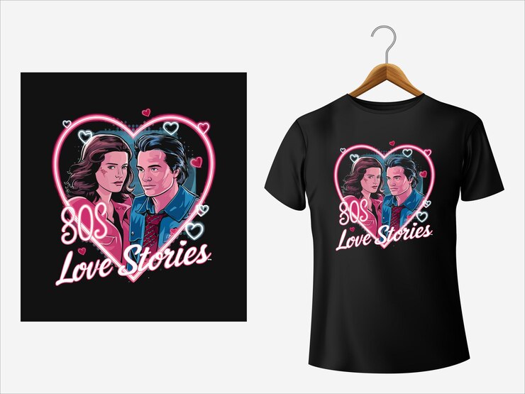 Vector 80s lover t shirt design vector illustration template for print on eps 10 file