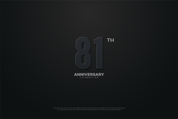 81st anniversary with a dark concept.