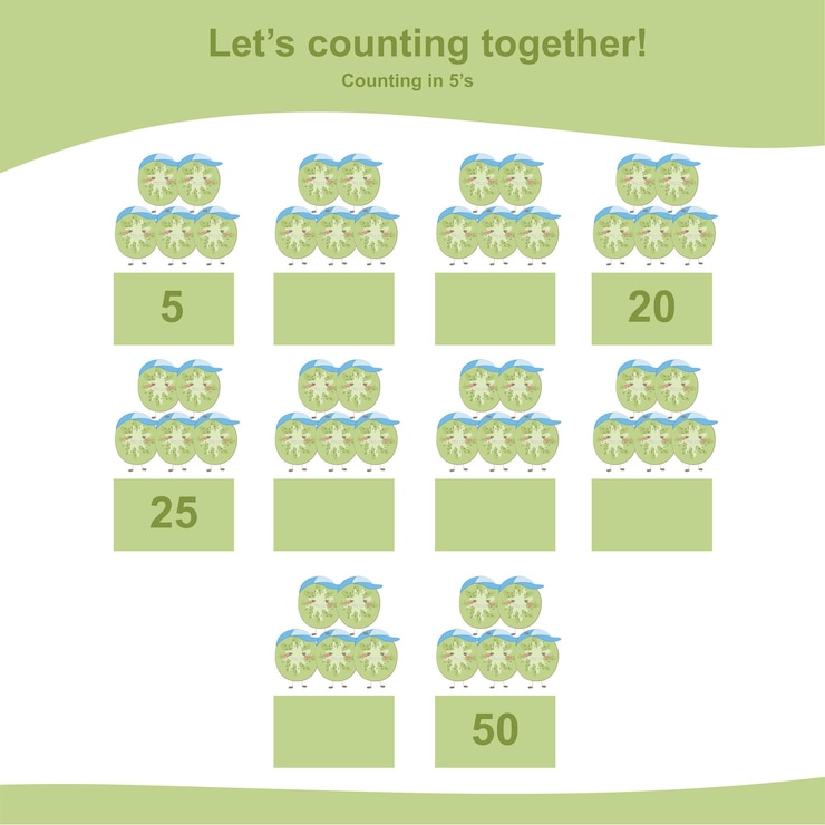 Vector 83 counting in 5's