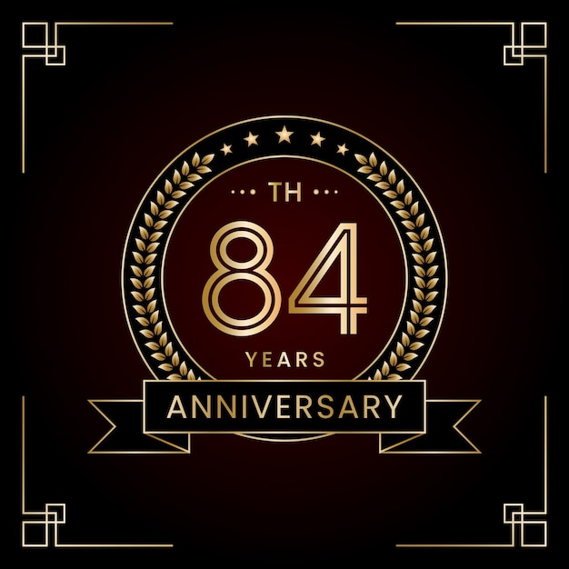 84th Anniversary Logo Design