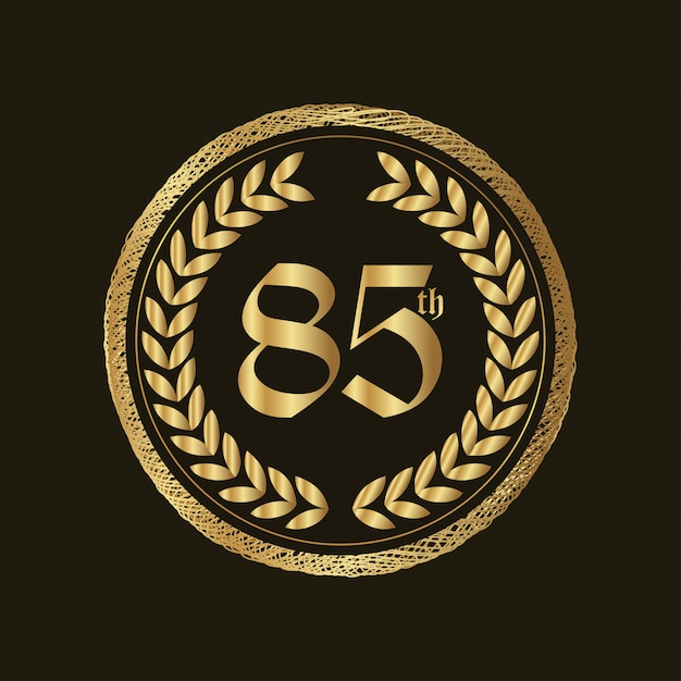 85 years anniversary badge