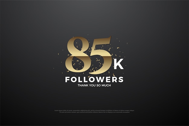 85k followers with flat numbers.