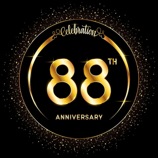 Vector 88th anniversary logotype