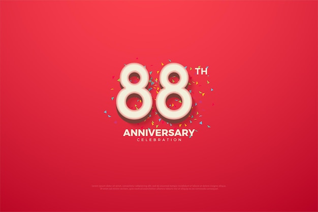 88th anniversary with embossed 3d numbers edition