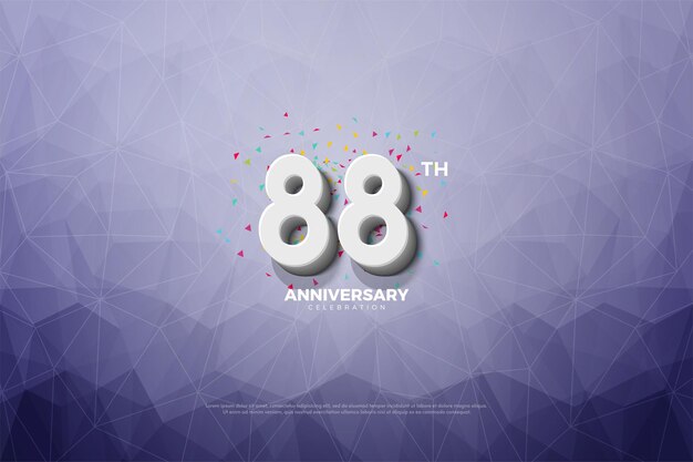 88th Anniversary with embossed 3D numbers edition