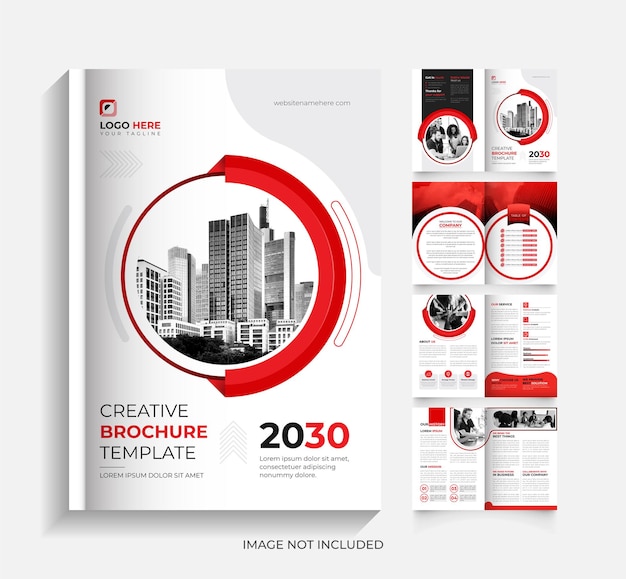 8page Corporate business brochure template