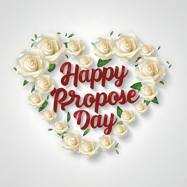 8th february happy propose day greetings card design