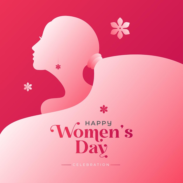 8th March Happy Women's Day Background Design Template