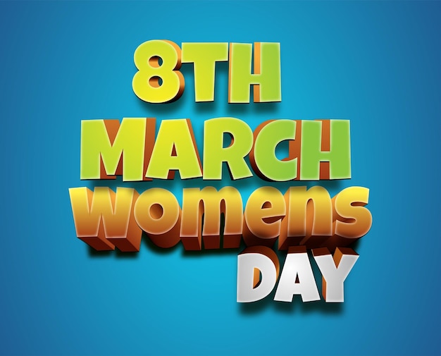 8th March International Happy Women's Day