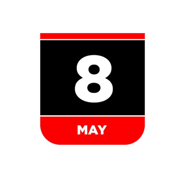 8th May calendar Vector page 8 may day icon