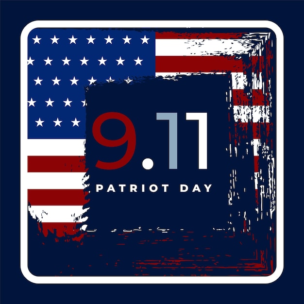 Vector 9.11 patriot day background