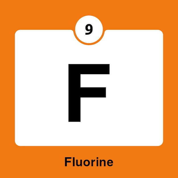 ベクトル 9 フッ素周期表フラッシュカード 最も反応性の高い元素