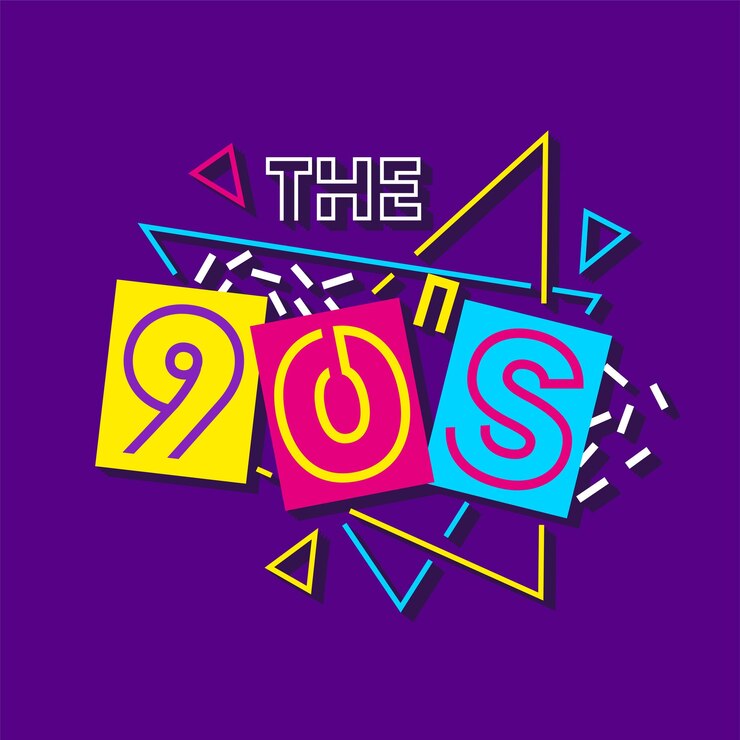 वेक्टर the 90's banner