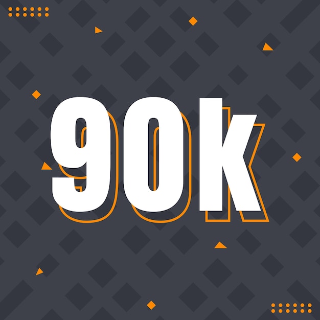 90k followers of social media