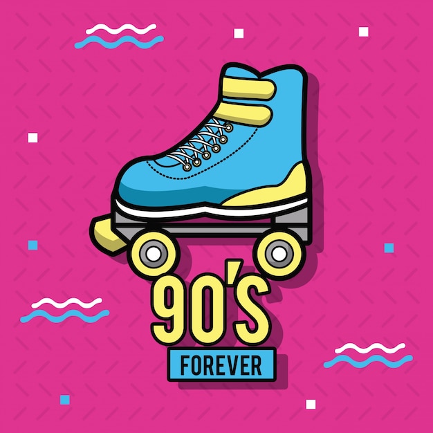 Vector 90s forever design