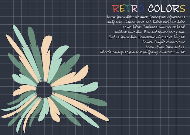 Vector 90s modern retro background vector