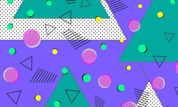 Retro background in 80s 90s pop art style Vector Image