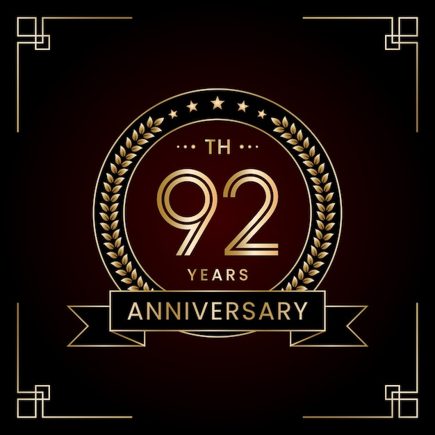 92th Anniversary Logo Design