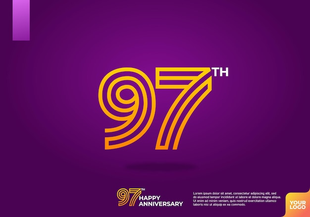 Logotipo del 97° anniversario