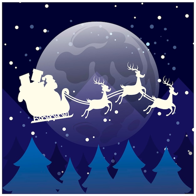 Vector 98 flat christmas background 4