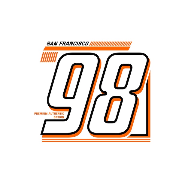 Vector 98 san francisco premium authentic design