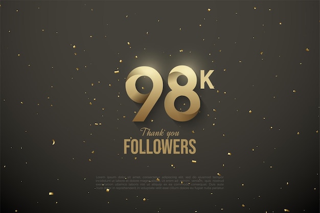 98k follower con numeri personalizzati