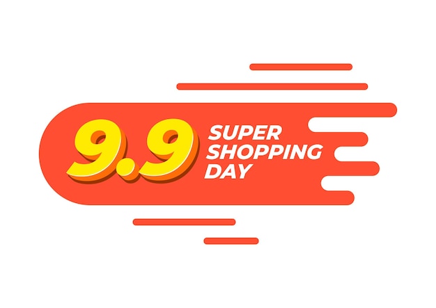 99 super shopping day label