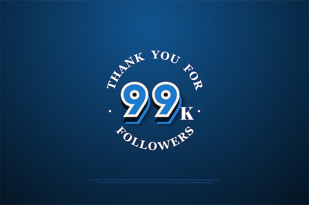 99k followers with graffiti number model