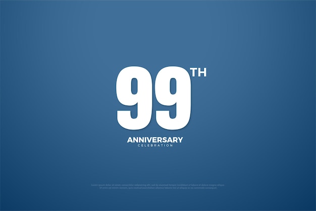 99th Anniversarywith a simple design